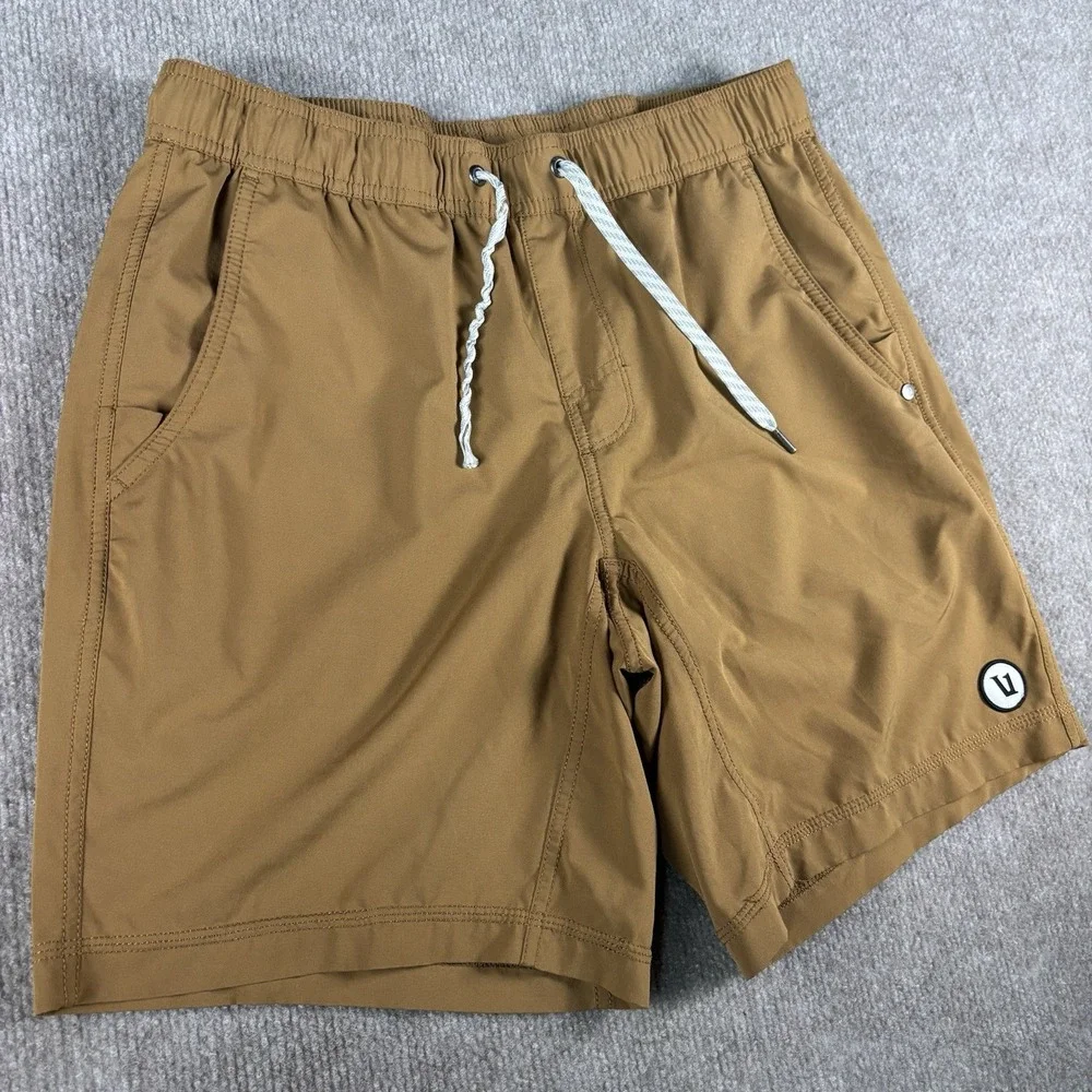 Vuori Mens Brown M Swim Trunks Shorts 5